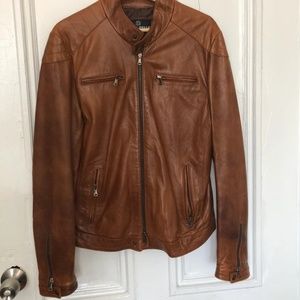 Italian Leather Jacket, Brown